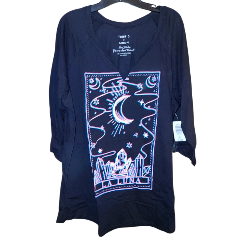Torrid Black Graphic Women's Top